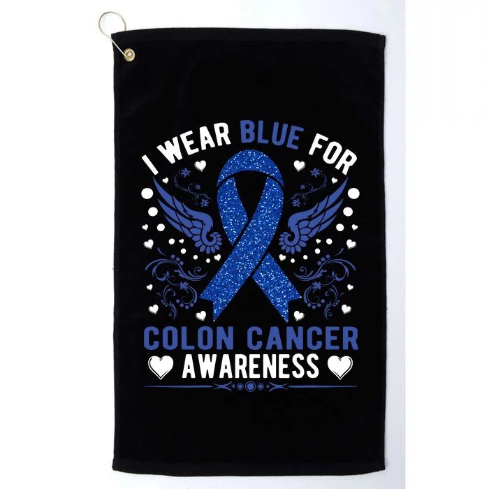 Colon Cancer Awareness Platinum Collection Golf Towel