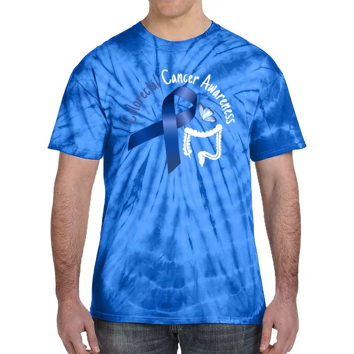 Colorectal Cancer Awareness Products Colon Cancer Awareness Gift Tie-Dye T-Shirt