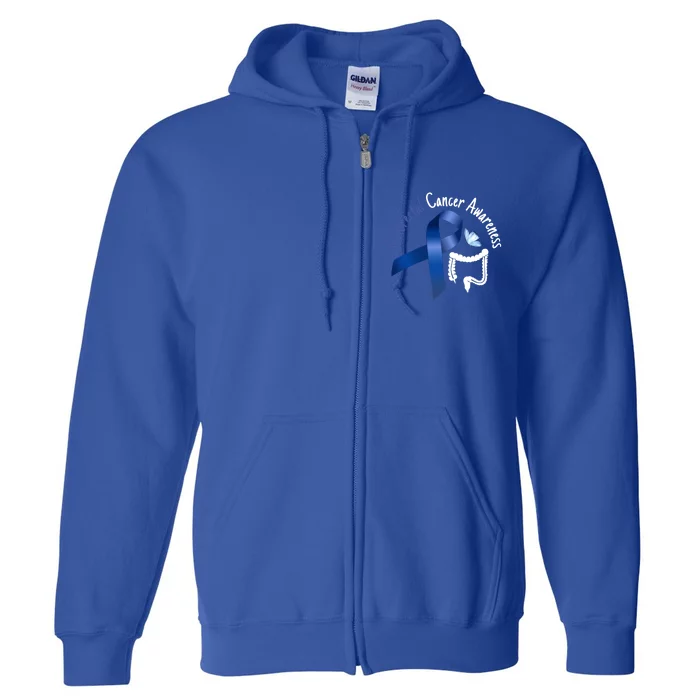 Colorectal Cancer Awareness Products Colon Cancer Awareness Gift Full Zip Hoodie