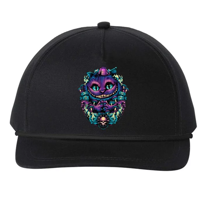 Cheshire Cat Alice in Wonderland Snapback Five-Panel Rope Hat