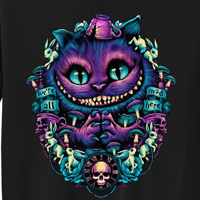 Cheshire Cat Alice in Wonderland Tall Sweatshirt