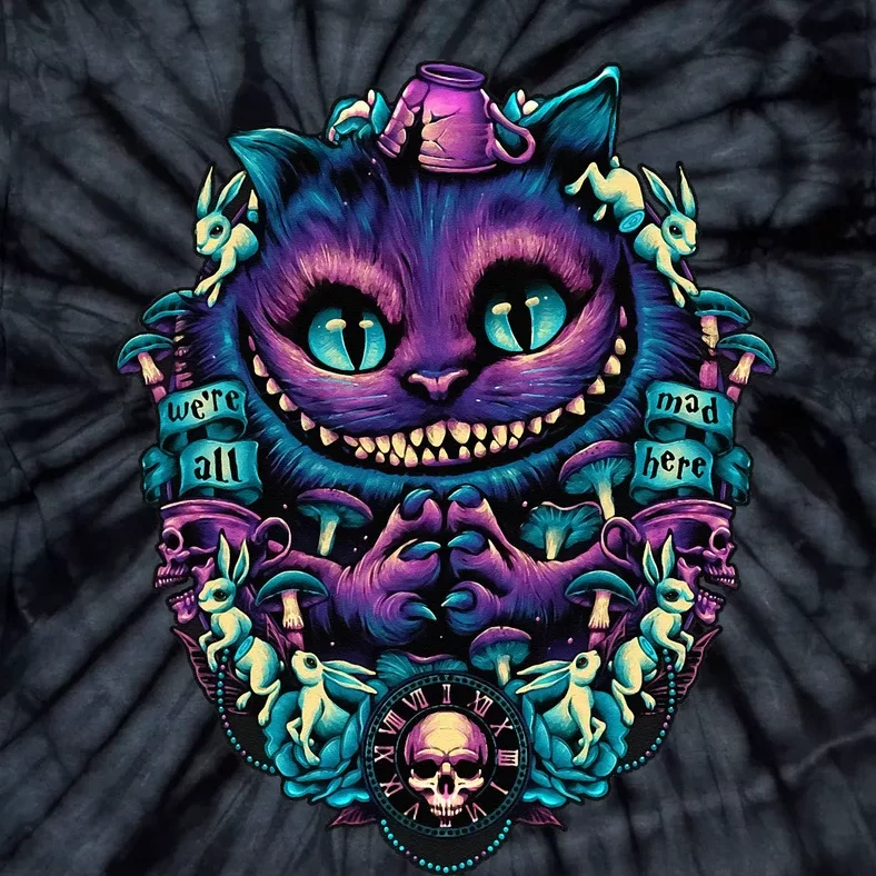 Cheshire Cat Alice in Wonderland Tie-Dye T-Shirt