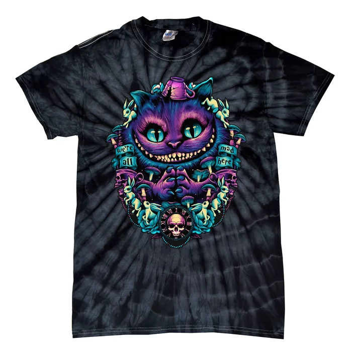 Cheshire Cat Alice in Wonderland Tie-Dye T-Shirt