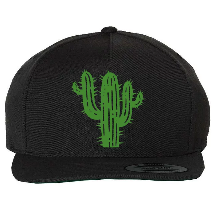 Cactus Wool Snapback Cap