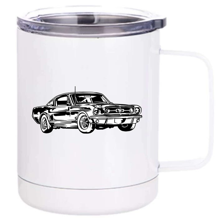 Car Front & Back 12oz Stainless Steel Tumbler Cup