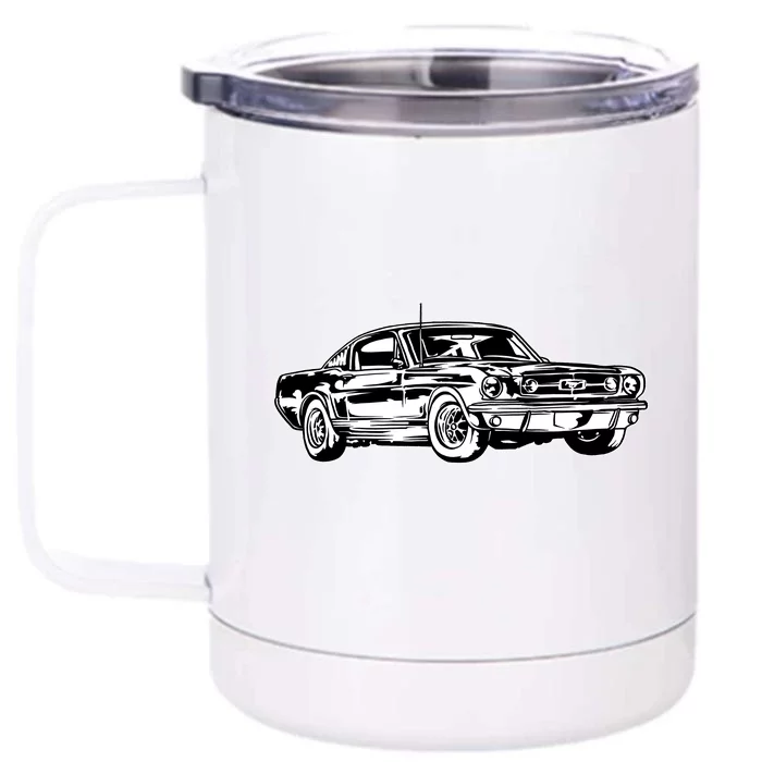 Car Front & Back 12oz Stainless Steel Tumbler Cup