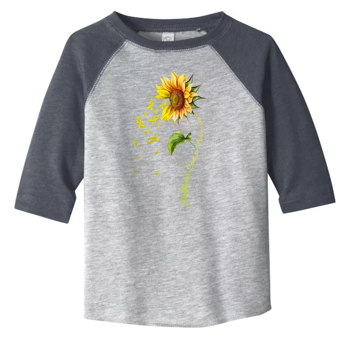 Childhood Cancer Awareness Sunflower Design Toddler Fine Jersey T-Shirt