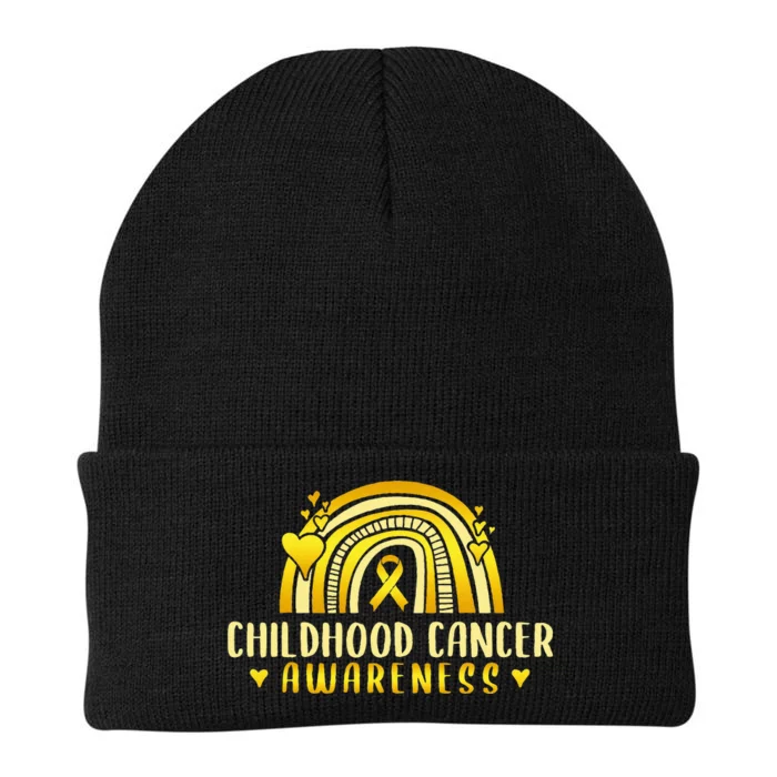 Childhood Cancer Awareness Warrior Knit Cap Winter Beanie