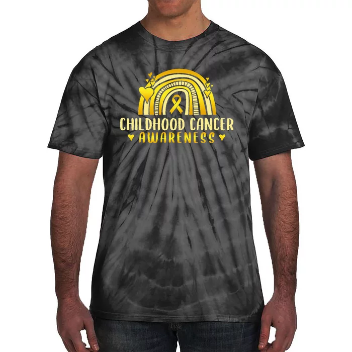 Childhood Cancer Awareness Warrior Tie-Dye T-Shirt