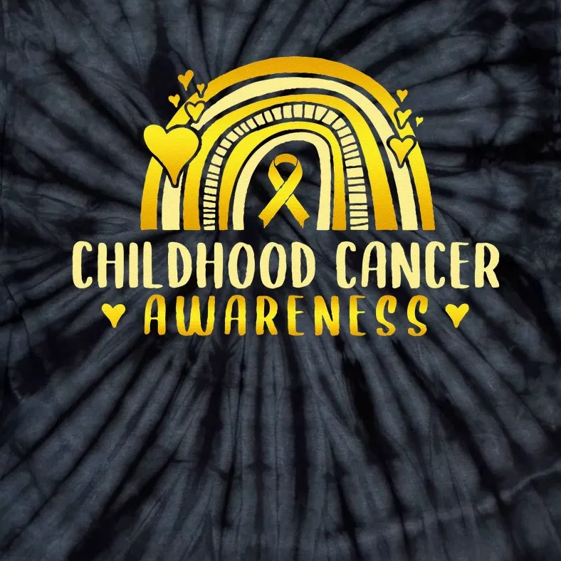 Childhood Cancer Awareness Warrior Tie-Dye T-Shirt