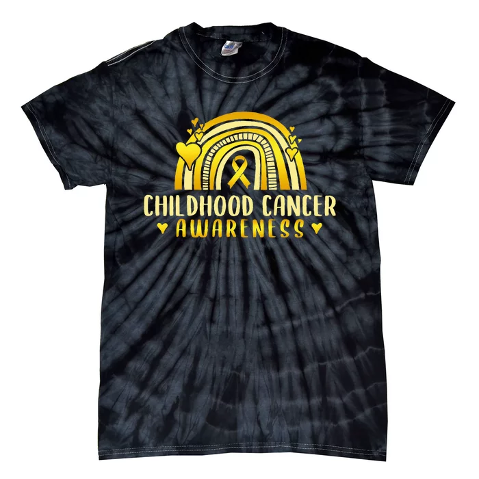 Childhood Cancer Awareness Warrior Tie-Dye T-Shirt