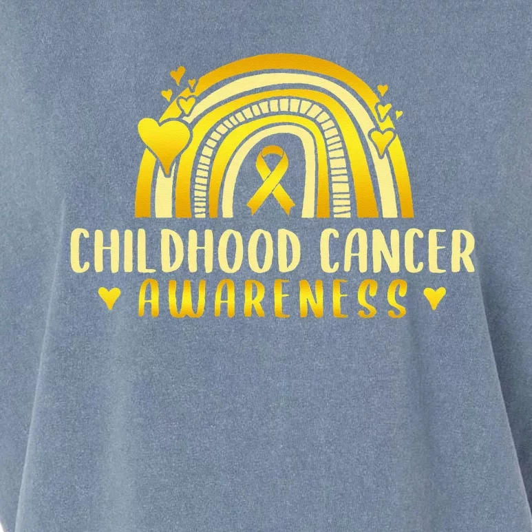 Childhood Cancer Awareness Warrior Garment-Dyed Women's Muscle Tee