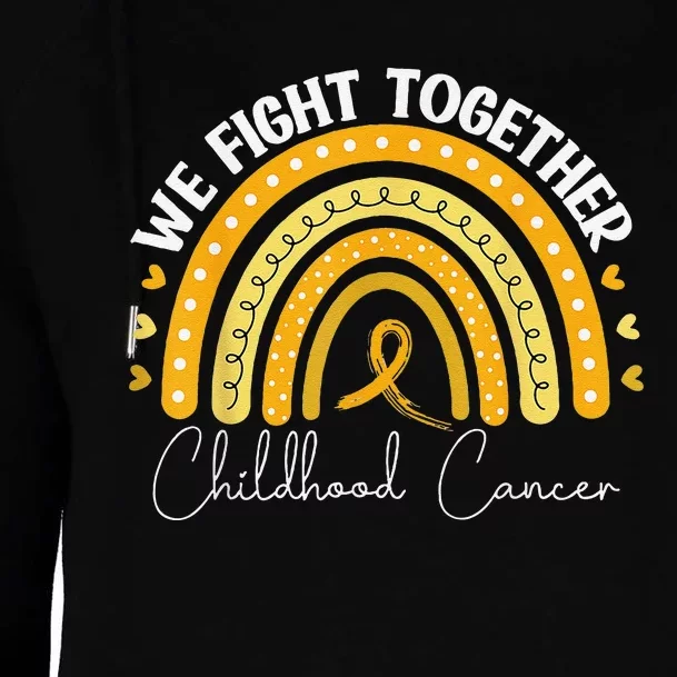 Childhood Cancer Awareness Gold Ribbon Womens Funnel Neck Pullover Hood