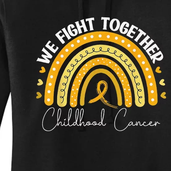 Childhood Cancer Awareness Gold Ribbon Women's Pullover Hoodie