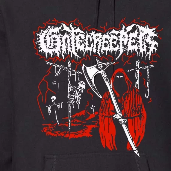 Closed Casket Activities Gatecreeper Reaper Premium Hoodie