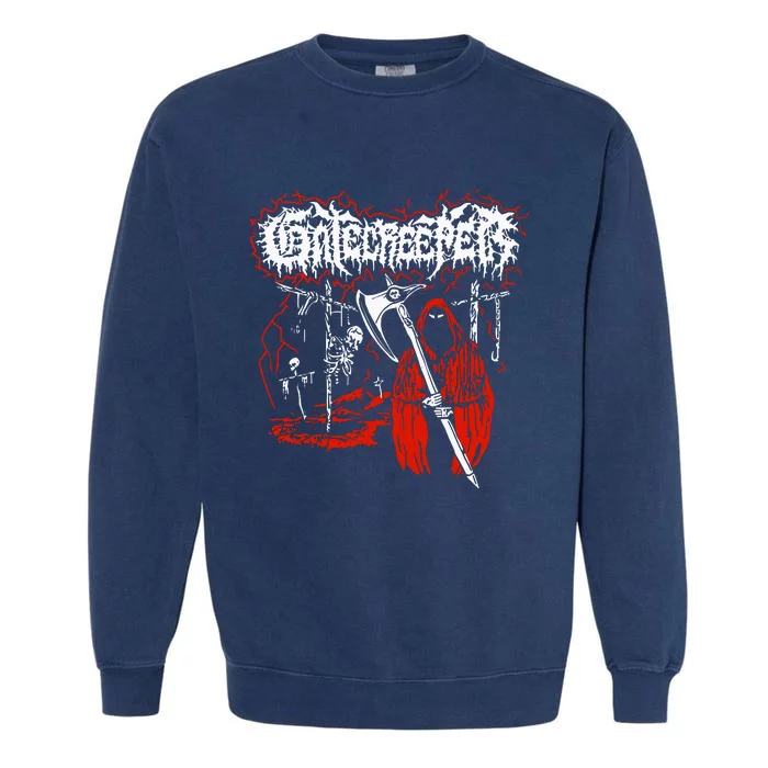 Closed Casket Activities Gatecreeper Reaper Garment-Dyed Sweatshirt