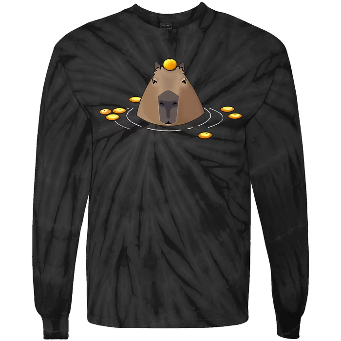 Capybara Tie-Dye Long Sleeve Shirt