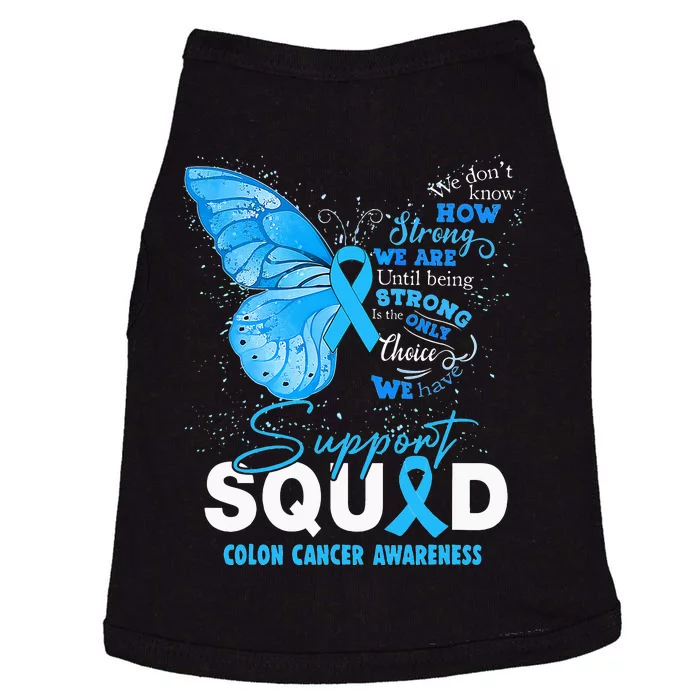 Colon Cancer Awareness Support Aquad Butterfly Doggie Tank