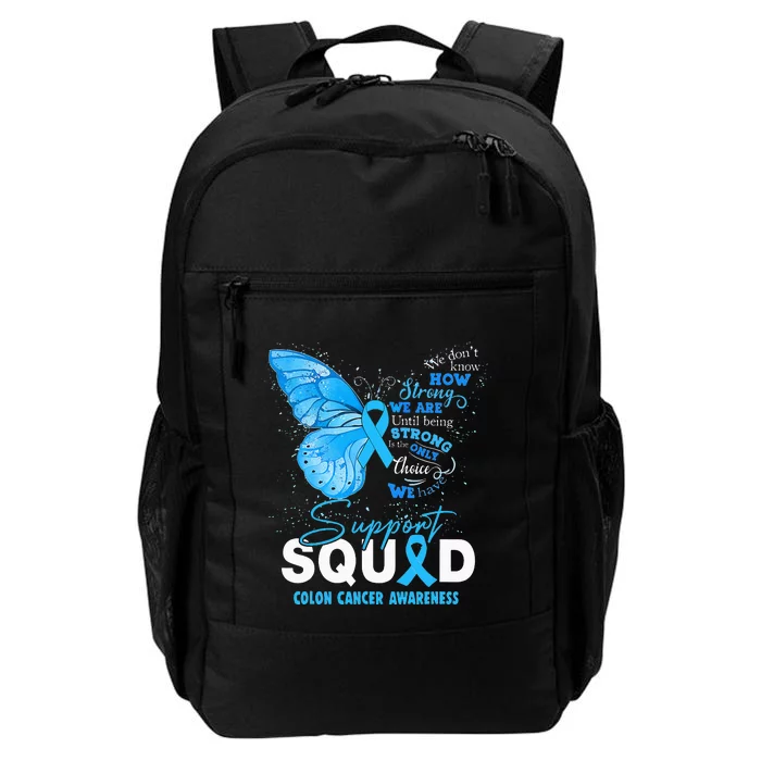 Colon Cancer Awareness Support Aquad Butterfly Daily Commute Backpack