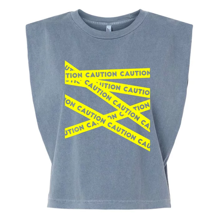 Caution Garment-Dyed Women's Muscle Tee