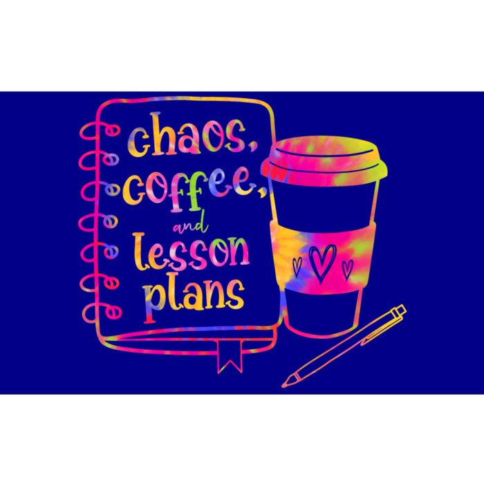 Chaos Coffee And Lesson Plans Teacher Day Gift Bumper Sticker