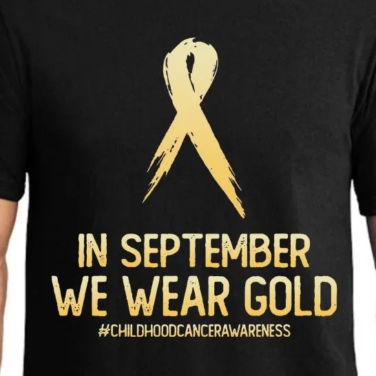 Childhood Cancer Awareness Month In September We Wear Gold Pajama Set