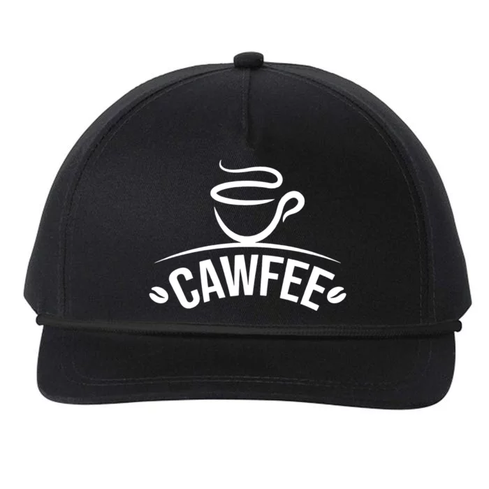 Cawfee Snapback Five-Panel Rope Hat