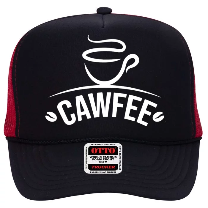 Cawfee High Crown Mesh Trucker Hat