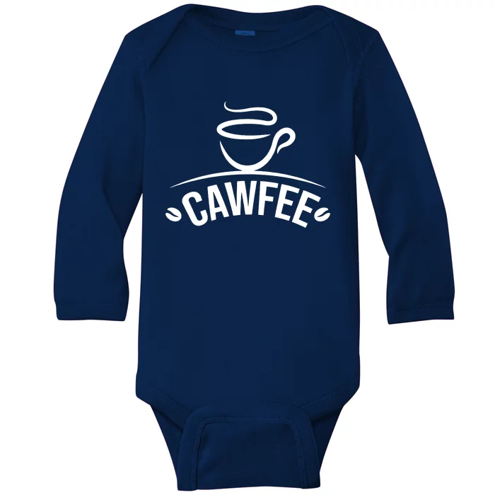 Cawfee Baby Long Sleeve Bodysuit