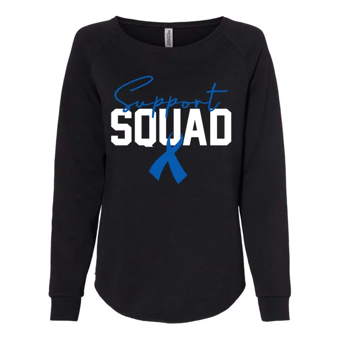 Colon Cancer Awareness Support Squad Womens California Wash Sweatshirt