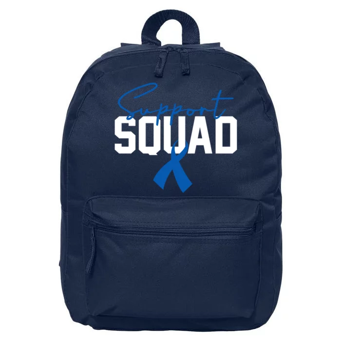 Colon Cancer Awareness Support Squad 16 in Basic Backpack