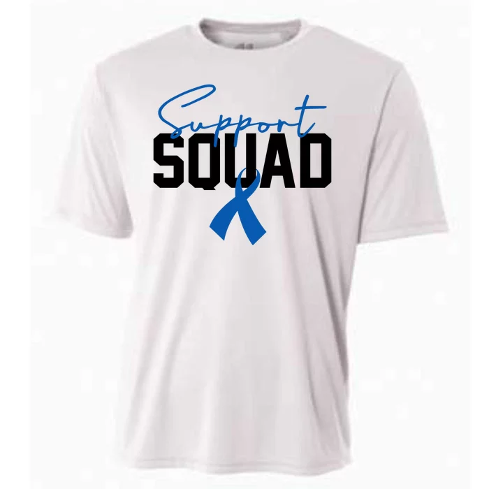 Colon Cancer Awareness Support Squad Cooling Performance Crew T-Shirt