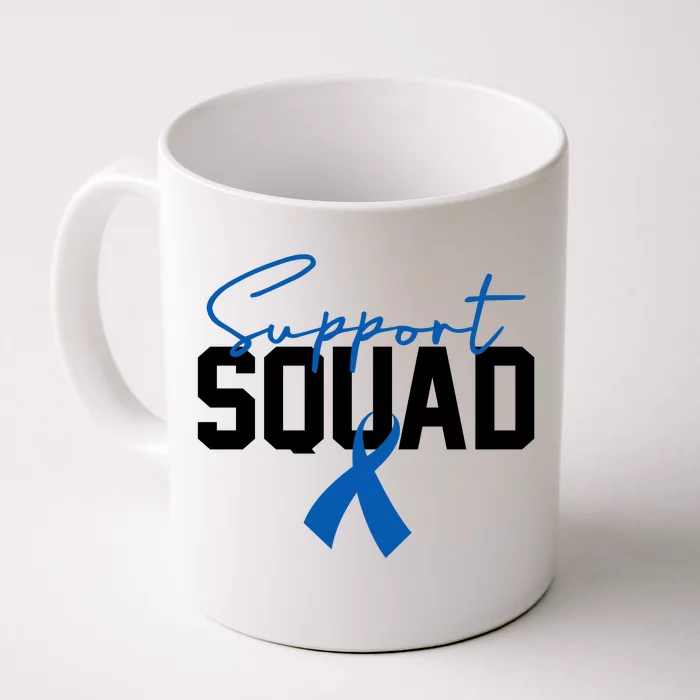 Colon Cancer Awareness Support Squad Front & Back Coffee Mug