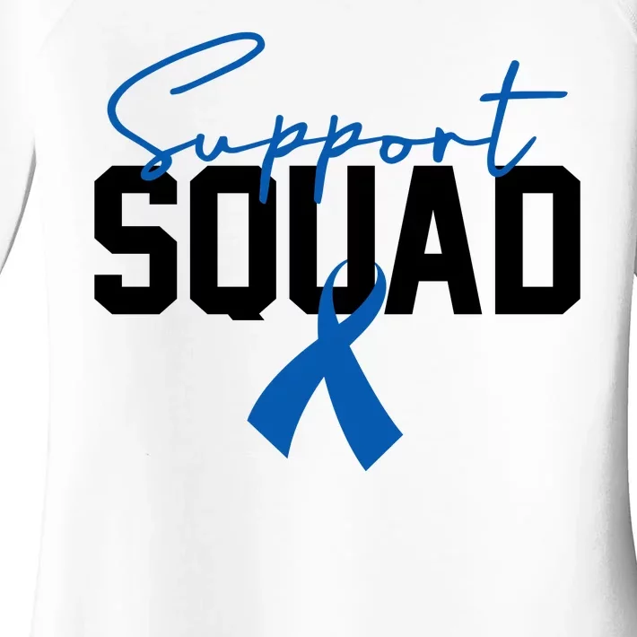 Colon Cancer Awareness Support Squad Women's Perfect Tri Tunic Long Sleeve Shirt