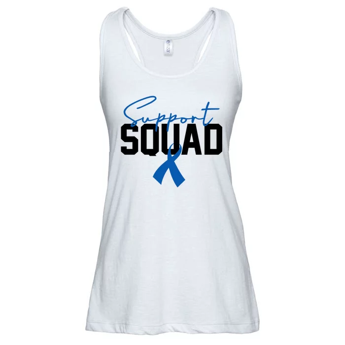 Colon Cancer Awareness Support Squad Ladies Essential Flowy Tank