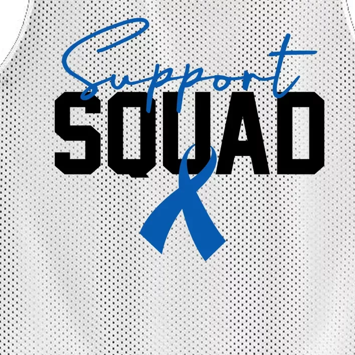 Colon Cancer Awareness Support Squad Mesh Reversible Basketball Jersey Tank