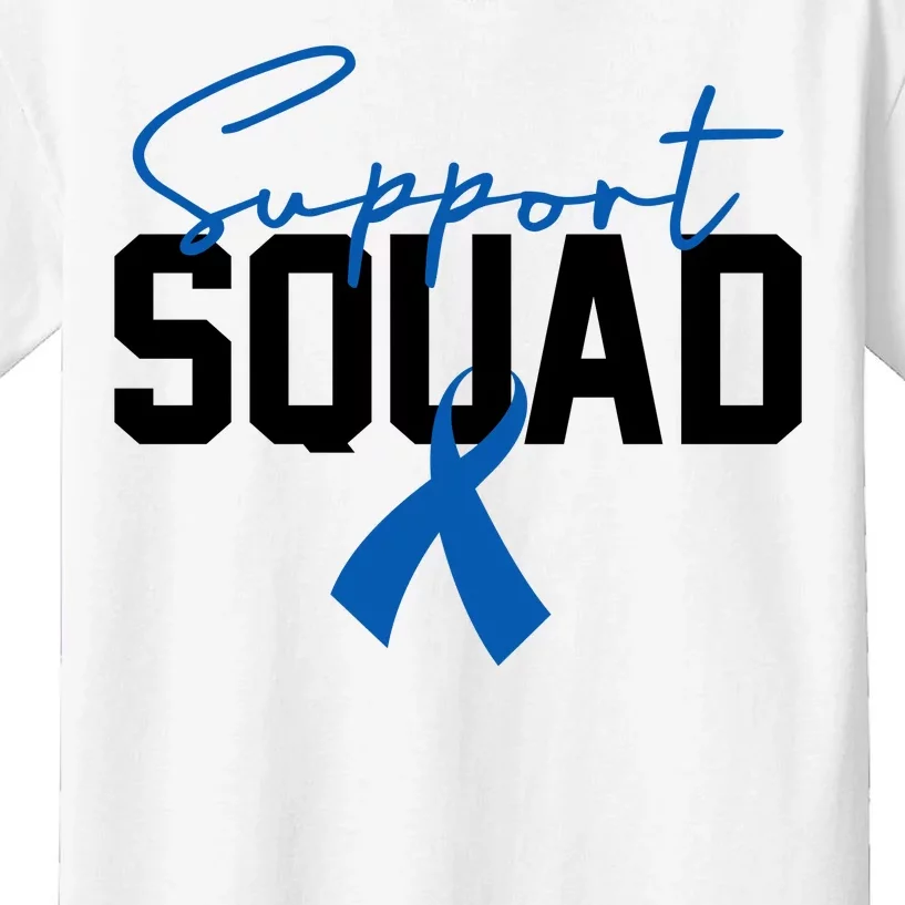 Colon Cancer Awareness Support Squad Kids T-Shirt