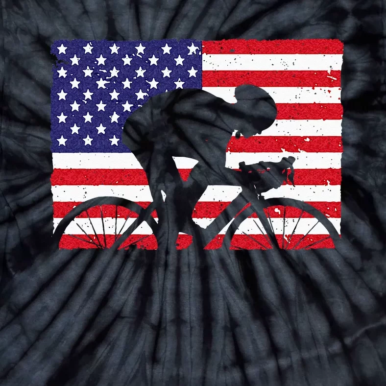 Cool Cycling Art For Men Women Cycle Bicycle Racing Novelty Tie-Dye T-Shirt