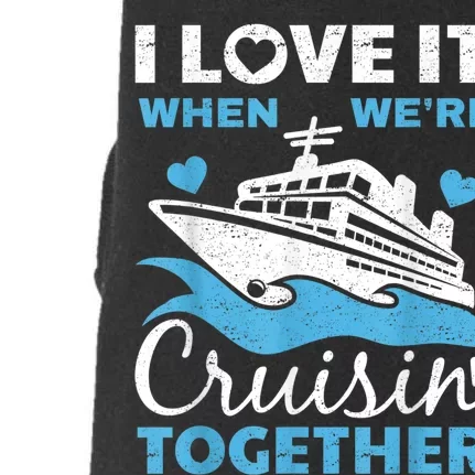 Cool Cruise Art  Wo Cruise Ship Couple Family Vacation Doggie 3-End Fleece Hoodie