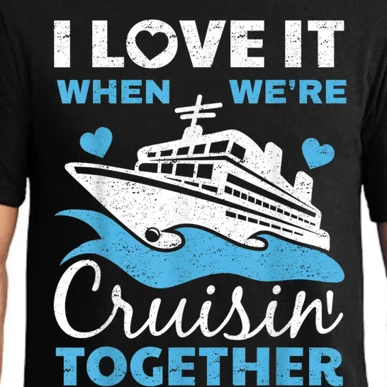 Cool Cruise Art  Wo Cruise Ship Couple Family Vacation Pajama Set