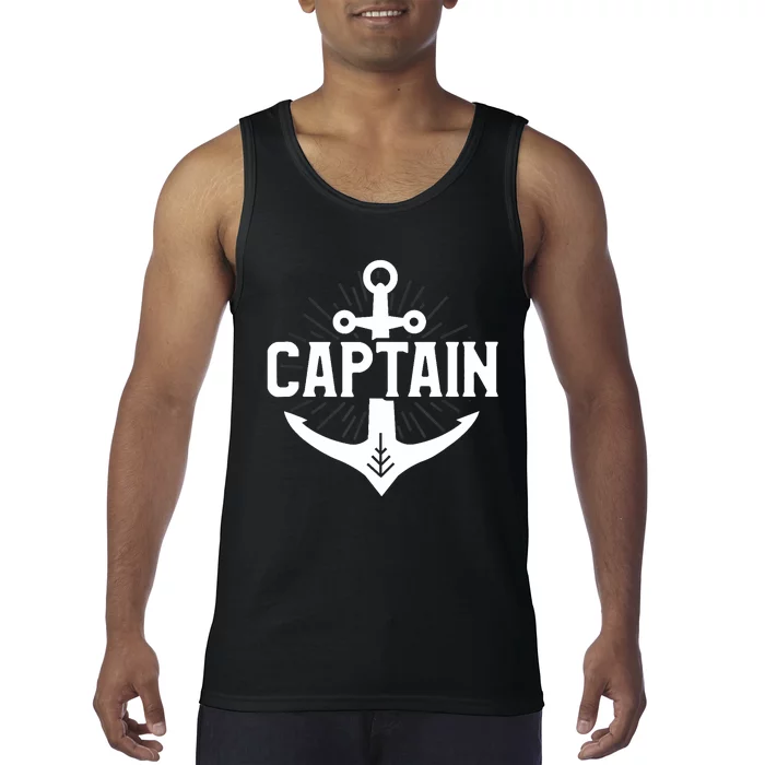 Cute Captain Anchor I Am The Captain Of This Boat Cruising Tank Top