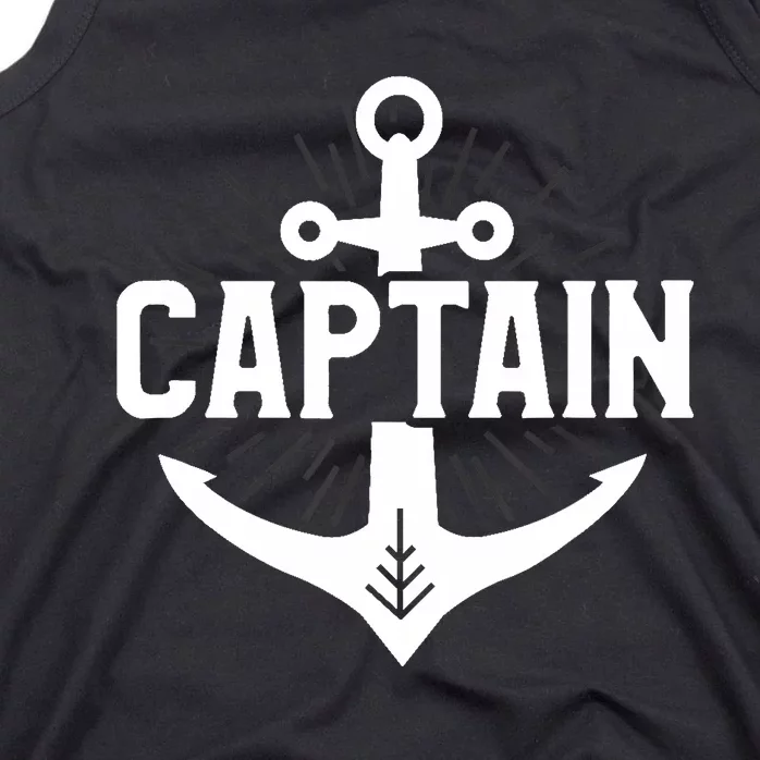 Cute Captain Anchor I Am The Captain Of This Boat Cruising Tank Top