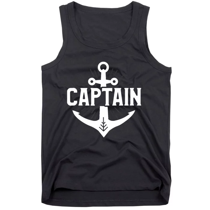 Cute Captain Anchor I Am The Captain Of This Boat Cruising Tank Top