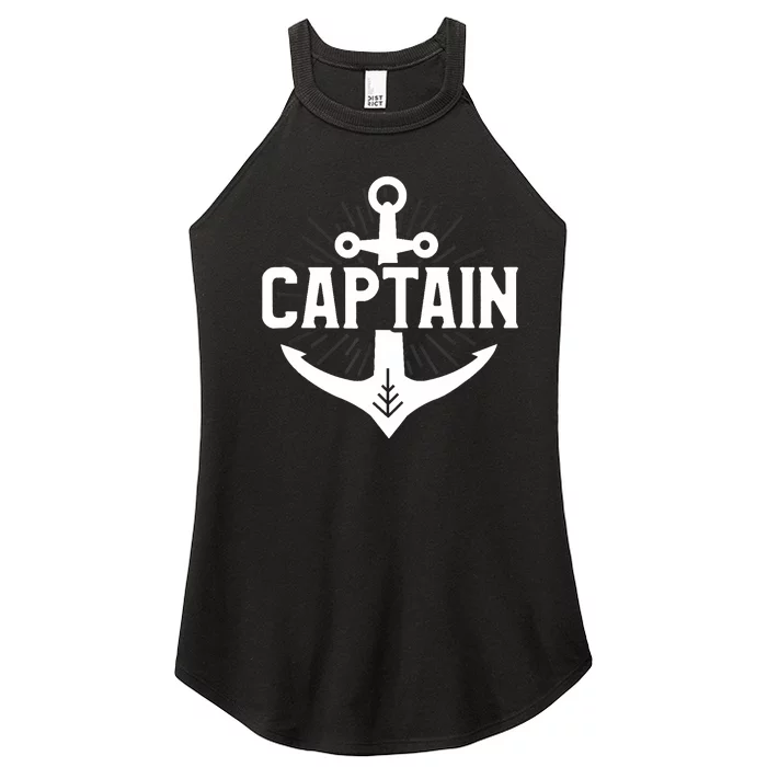 Cute Captain Anchor I Am The Captain Of This Boat Cruising Women’s Perfect Tri Rocker Tank