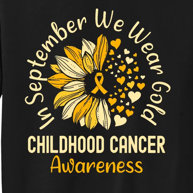 Childhood Cancer Awareness Shirts In September We Wear Gold Sweatshirt