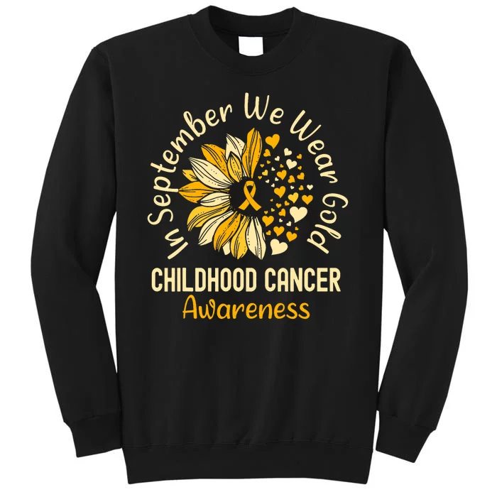 Childhood Cancer Awareness Shirts In September We Wear Gold Sweatshirt