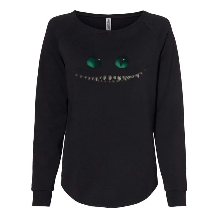 Cheshire Cat Alice Wonderland Womens California Wash Sweatshirt