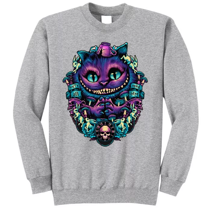 Cheshire Cat Alice In Wonderland Graphic Tall Sweatshirt