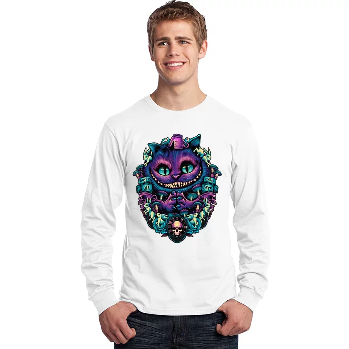 Cheshire Cat Alice In Wonderland Graphic Long Sleeve Shirt