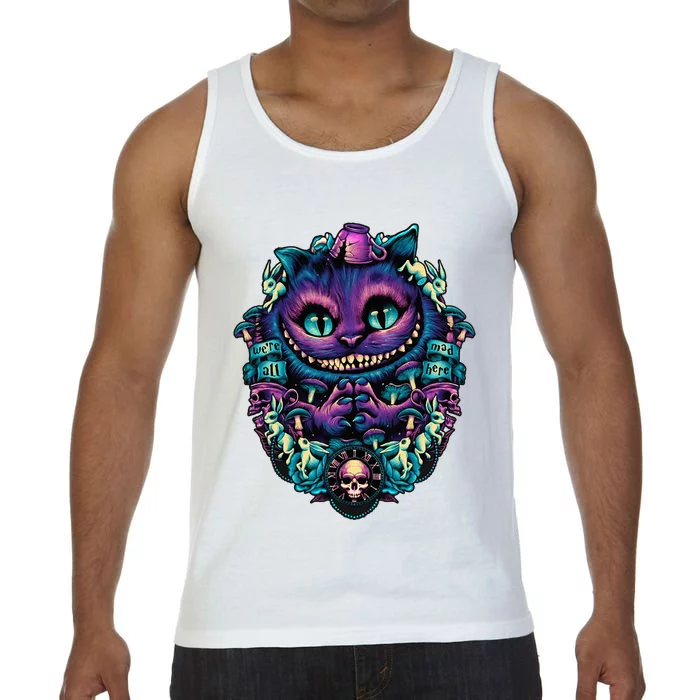 Cheshire Cat Alice In Wonderland Graphic Comfort Colors® Tank Top